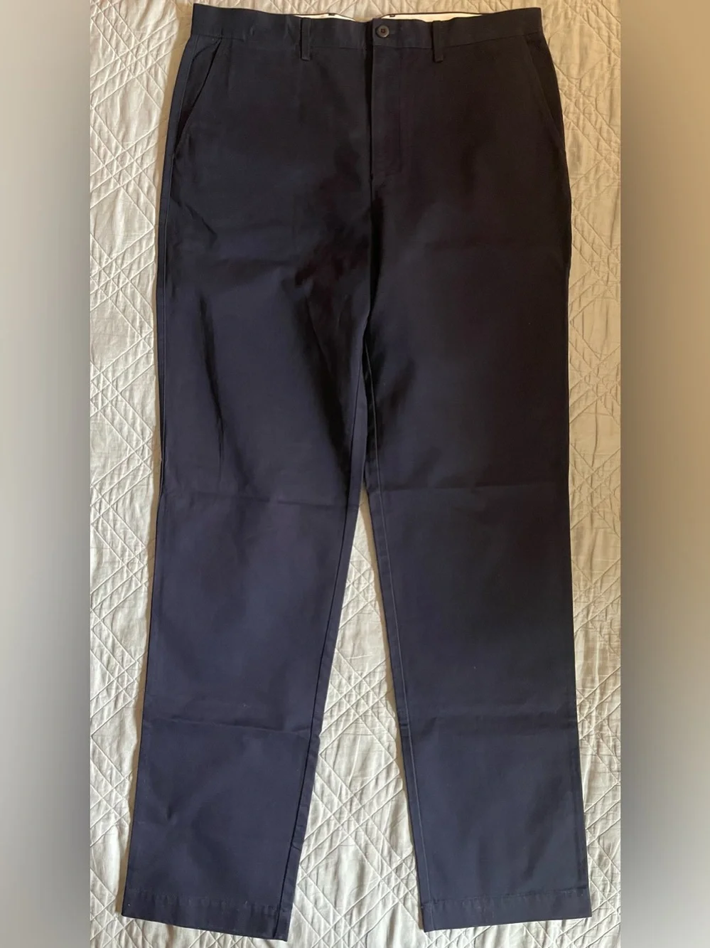 J. CREW Broken-in Straight chino pant in Navy Size 34/36 NWT $98 CD466